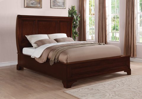 Down Queen Sleigh Bed